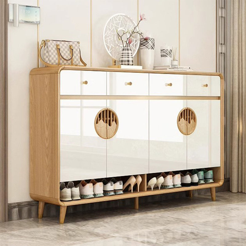 Rangement pour chaussures en bois manufacturé Burlywood