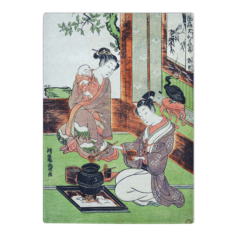 Tempered Glass Guo Zhu by Isoda Koryusai Chopping Board, 39cm W x 28.5cm L