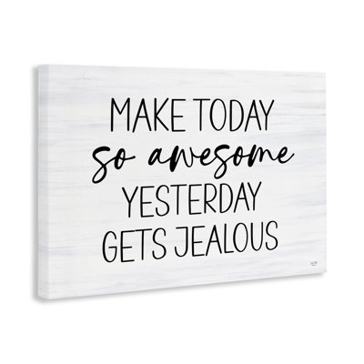 Toile jalouse «Today So Awesome Hier», design par Lux + Me Designs