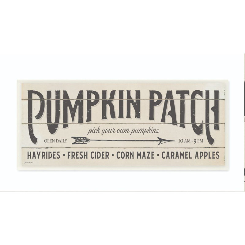 « citrouille patch automne halloween », impression sur toile, impression à motif, H 7 po x l 17 po x P 0,5 po, Plaque murale