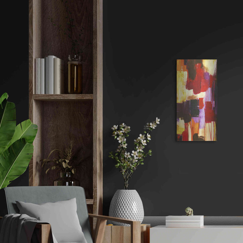 Winston Porter «Raspberry Beret I» par Erin Ashley, art mural en métal, H 24 po x l 12 po