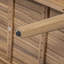 Causeuse d'extérieur en bois avec table basse