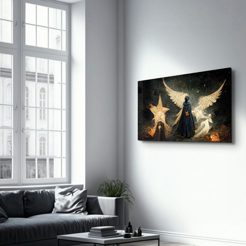 Peinture élégante en verre trempé de 27,6 po x 43,3 po | 100% verre trempé, épaisseur: 0,16 pouce | Œuvre imprimée UV, parfaite pour la décoration intérieure et les intérieurs modernes, des visuels époustouflants pour toute pièce