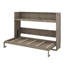 Lit simple simple TG avec bureau intégré, éclairage DEL