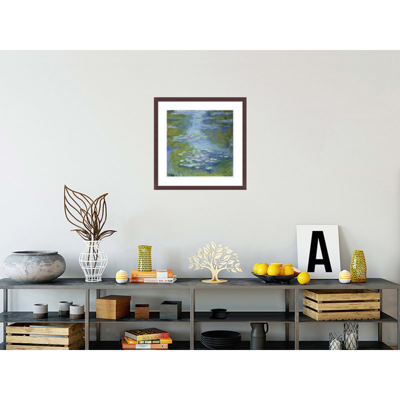 Nymphéas par Claude Monet - Impression sur toile, H 23,5 po x l 23,5 po