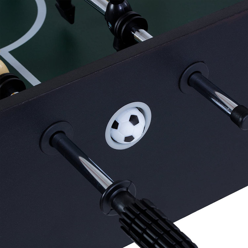 Triumph 48 Inch Black and Silver Foosball Table