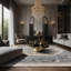 Tapis gris soyeux et moelleux-337376277