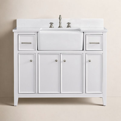Aisa 42" Pine Single Bathroom Vanity