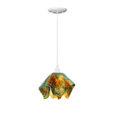 Amergin Flame Handcrafted Glass 1-Light Pendant