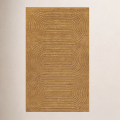 Tillie Hand Tufted Wool Gold Rug