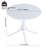 36 Inch Round Plastic Table, Dining Table, Coffee Table And Patio Table Using In Garden, Courtyard, Kitchen, Camping(White)
