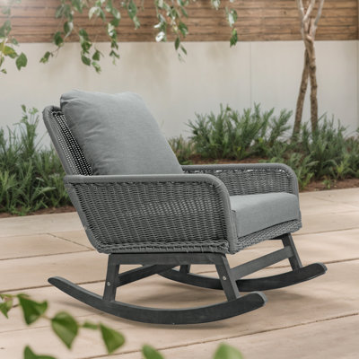 Outdoor Patio Rattan Rocking Chair