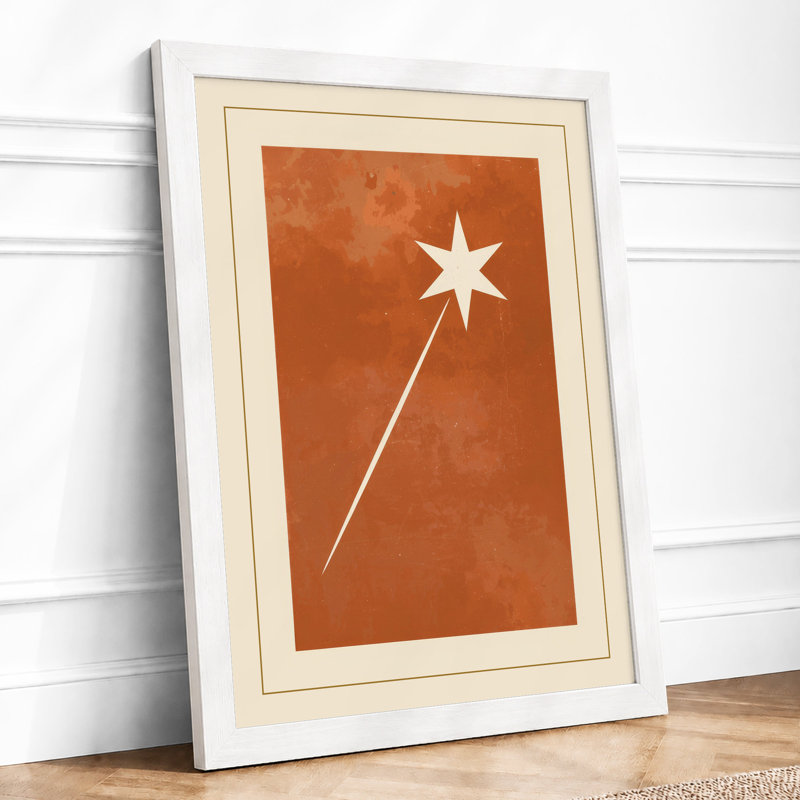 Wand And Star Minimalist - Print, A3 - 42.0 x 29.7 cm, White