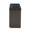 Meuble-lavabo sur pied en chêne fumé 72 po GALAN avec lavabo, grand meuble-lavabo autoportant avec rangement pour salle de bain moderne, lavabo à une pièce en quartz noir sans drain ni robinet, LTL-126233439-126233440