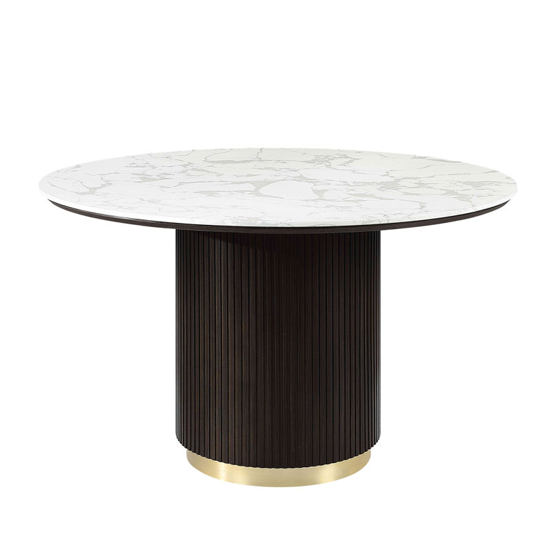 Engineering Marble Top And Around Dining Table