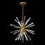 Lustre spoutnik moderne en cristal de 38,75 po avec finition dorée brossée, lumière chaude à intensité variable-786192136-786192141-786192142