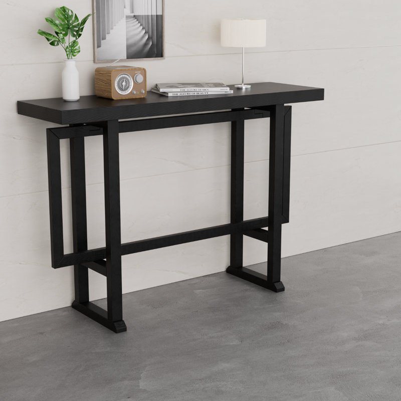 Table de salle à manger à hauteur de comptoir en bois aggloméré 42,13 po