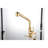 Single Pull-Out Faucet With Dual Spray In Spot Gold Stainless Steel For Utility Sink, High Nozzle 360 Rotation, Dirt And Rust, Easy Maintenance Use, To Maintain