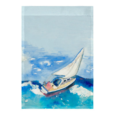 Sailboat Double Sided Polyester Garden Flag