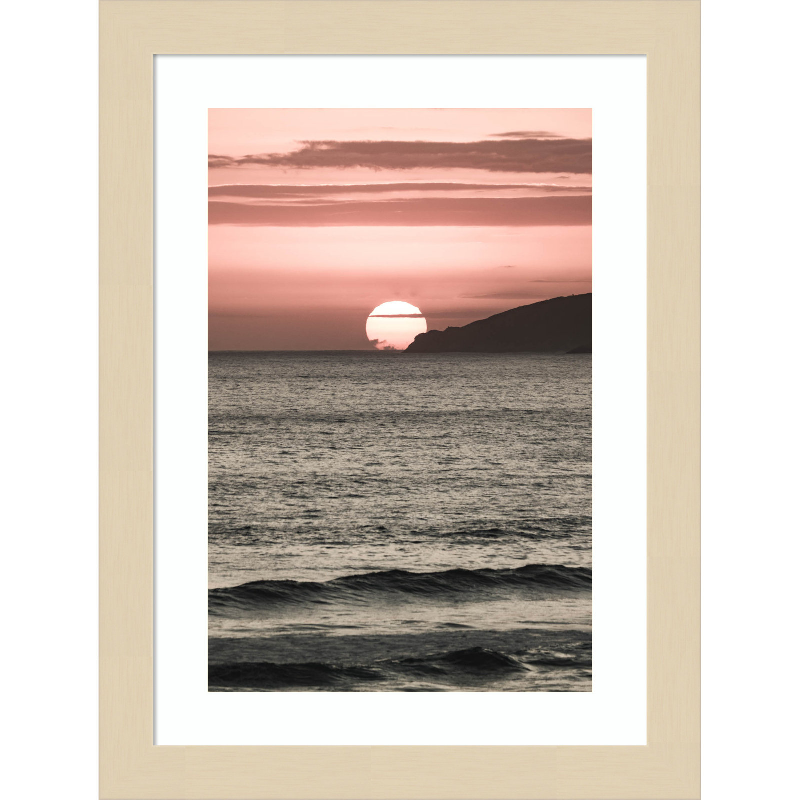 Daisey "Melting Skies" Print, Brown , 13" H x 10" W