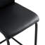 2 chaises noires - robustes et polyvalentes pour différentes utilisations, confortables avec repose-pieds et poignée, assemblage facile, chaises à hauteur de comptoir de différents réglages fiables et multifonctionnels,