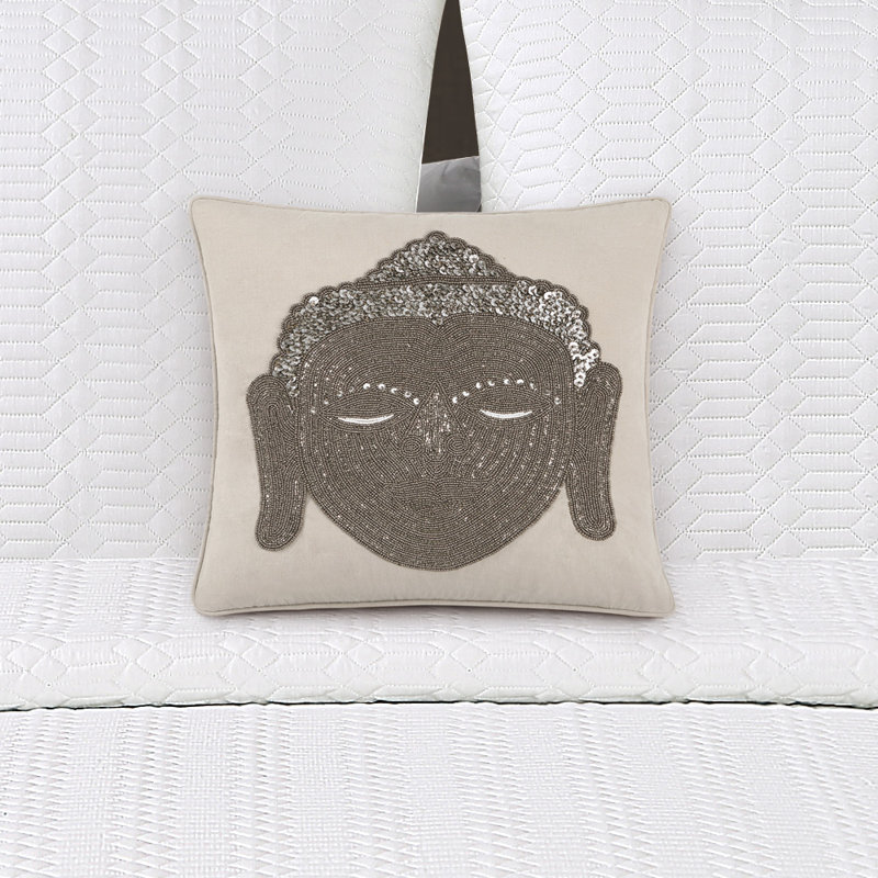 Coussin décoratif décoratif Buddha Head
