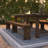 Aleksandra 8' x 12" Commercial Grade Rustic Solid Pine 3 Leg Folding Bench by Flash Furniture-1424921560