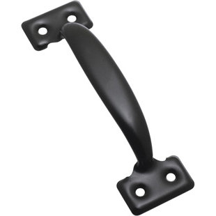 Plaque de galvanisation à pousser et tirer, Noir, H 1,38 po x l 2,75 po x P 7,63 po