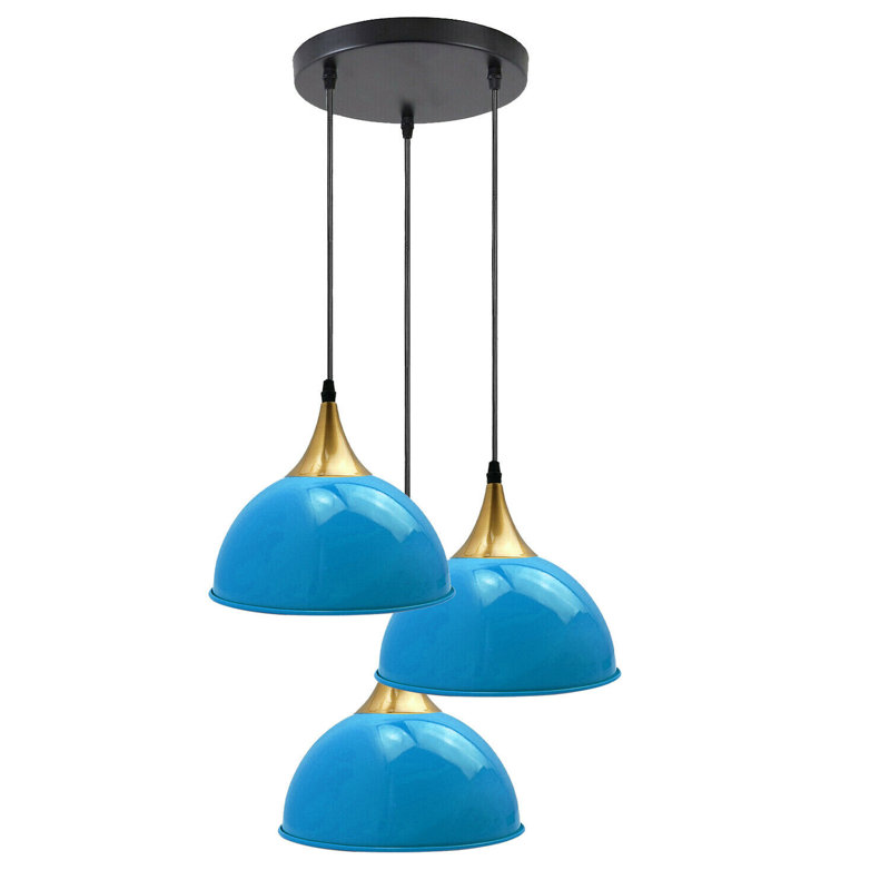 Wingert 3 - Light Cluster Pendant, Blue