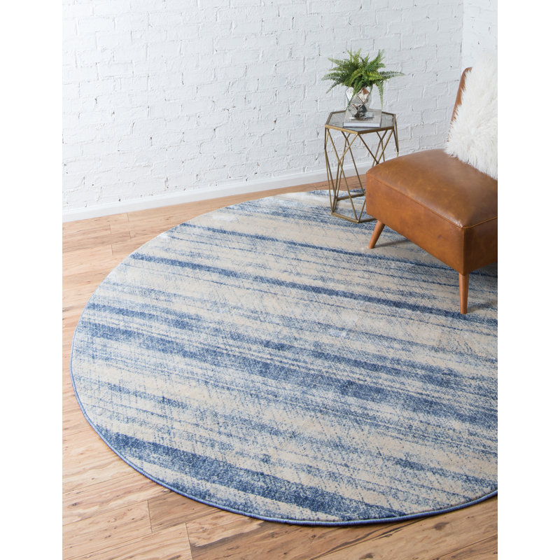 Palo Striped Indoor Rug, Round 8'