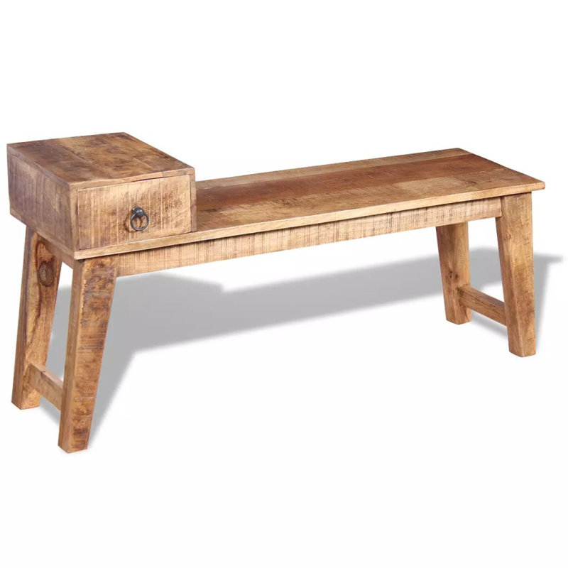 Kelsie Solid Wood Storage Bench