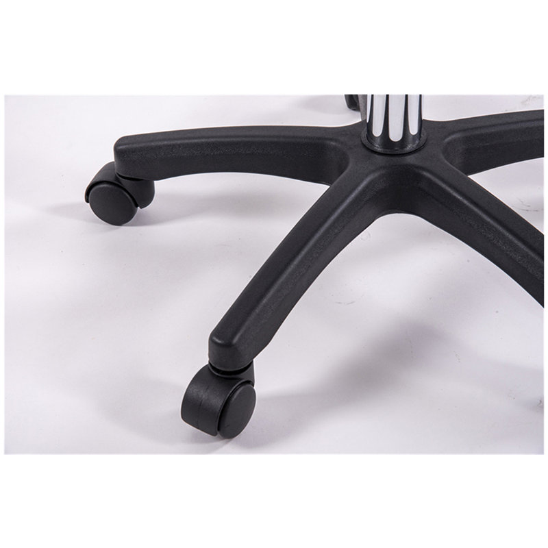 Tabouret pivotant réglable en polyuréthane avec roulettes - Noir