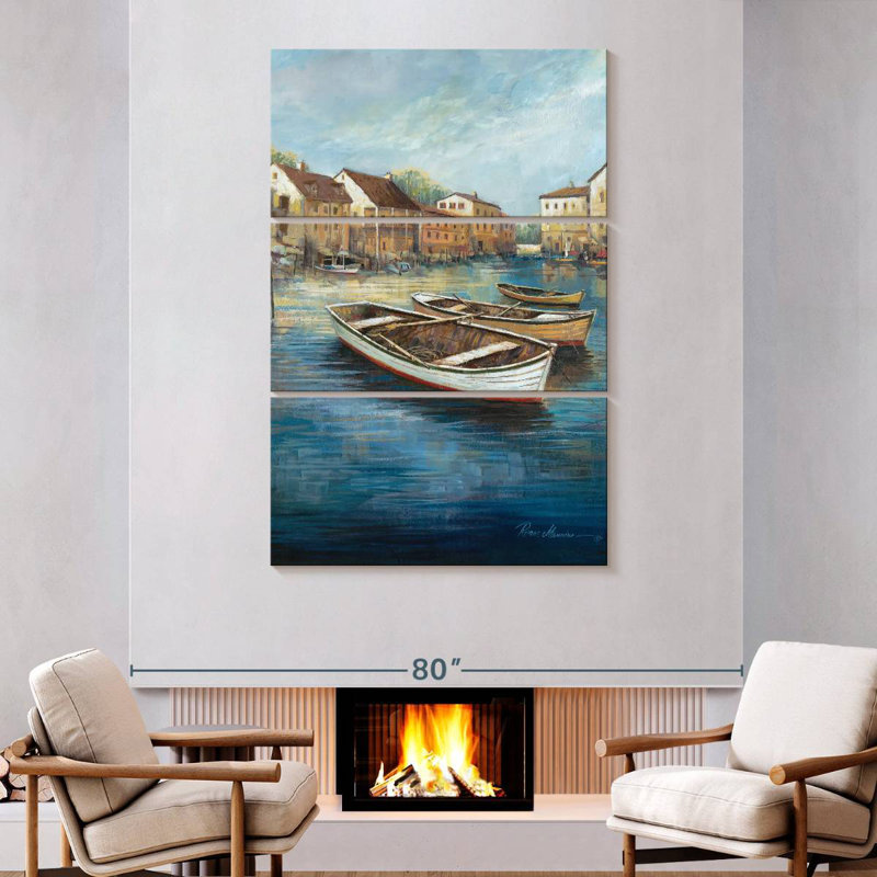 Mehar Tranquil Harbor I, 74" H x 48" W