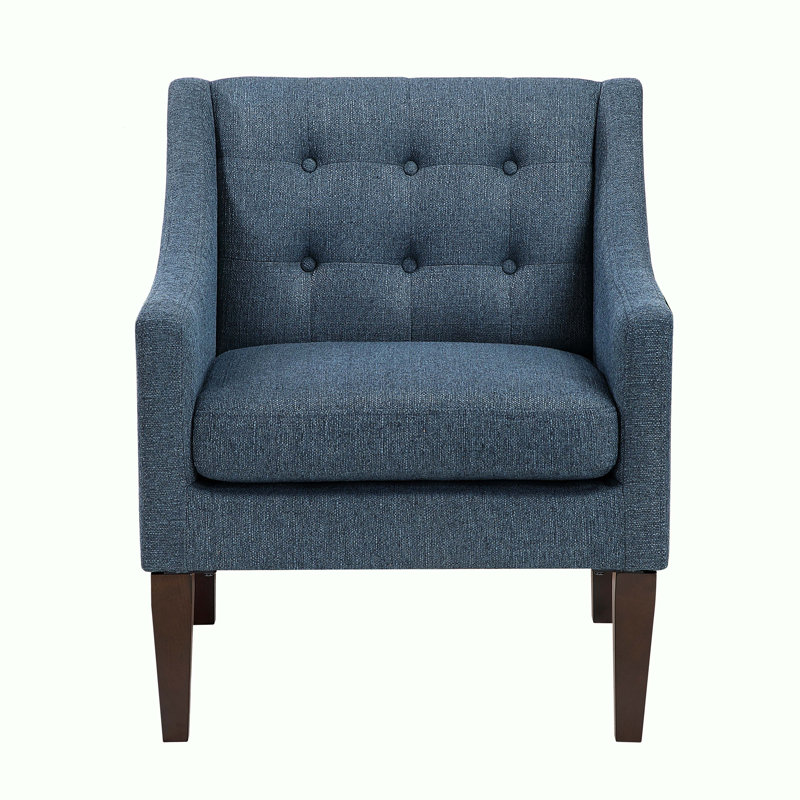Clopton 26" Modern & Contemporary Accent Chair - Textured Accent Chair Removable Cushion Cover, Button-Tufted Back