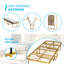 Lit pliant avec matelas Mercer41 - structure de lit de taille 75 x 38 - lit pliant portatif pour adulte pliable pour les invités - matelas en mousse viscoélastique épaisse de 4 pouces - lit pliant peu encombrant pour un rangement facile
