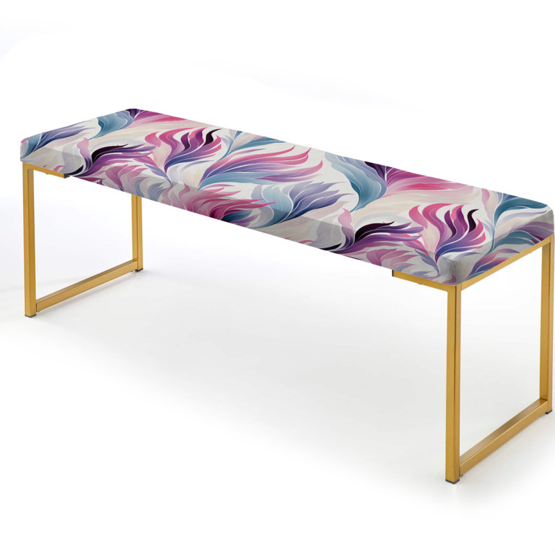 Banc Botanical, Fleurs d'amour mauves et bleues