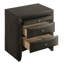 Table de chevet 2 tiroirs Grey Oak-1055649459