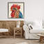 Bold Patterned Rooster Floating Frame, design by Lisa Morales-793966126-793966125