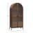 Peko 2-Door Display Cabinet, Brown