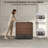 3-In-1 Convertible Filing Cabinet – Flip-Top With Double Drop-Leaf, 4 Drawers & Built-In Outlet, Multi-Functional Storage Workspace For Home Office-124836805