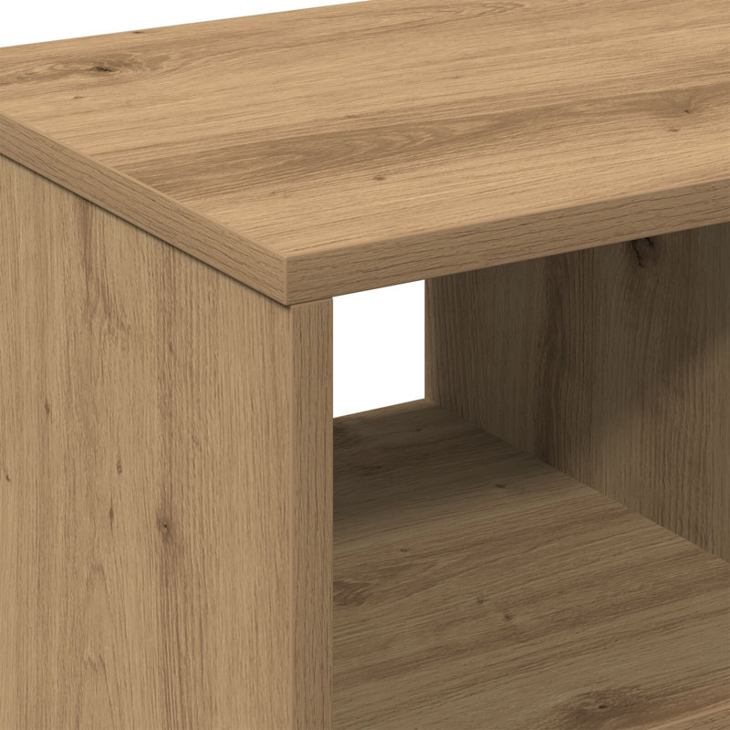 Engineered Wood Compact Lightweight Side Table, Artisan Oak