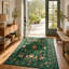 Tapis à motif floral lavable Goldene Boho-1869583773