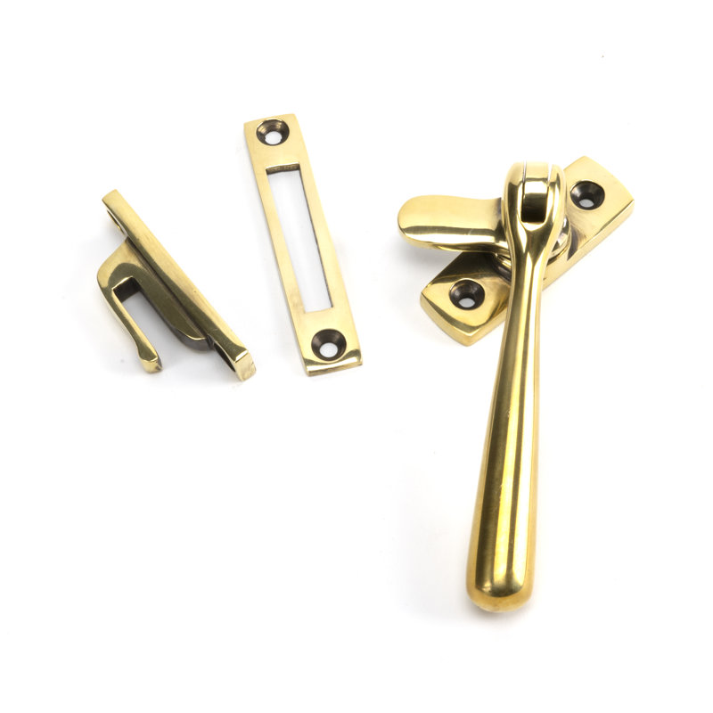 Locking Newbury Fastener, Aged Brass