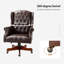 Fauteuil de direction traditionnel en simili cuir Swain-231443074