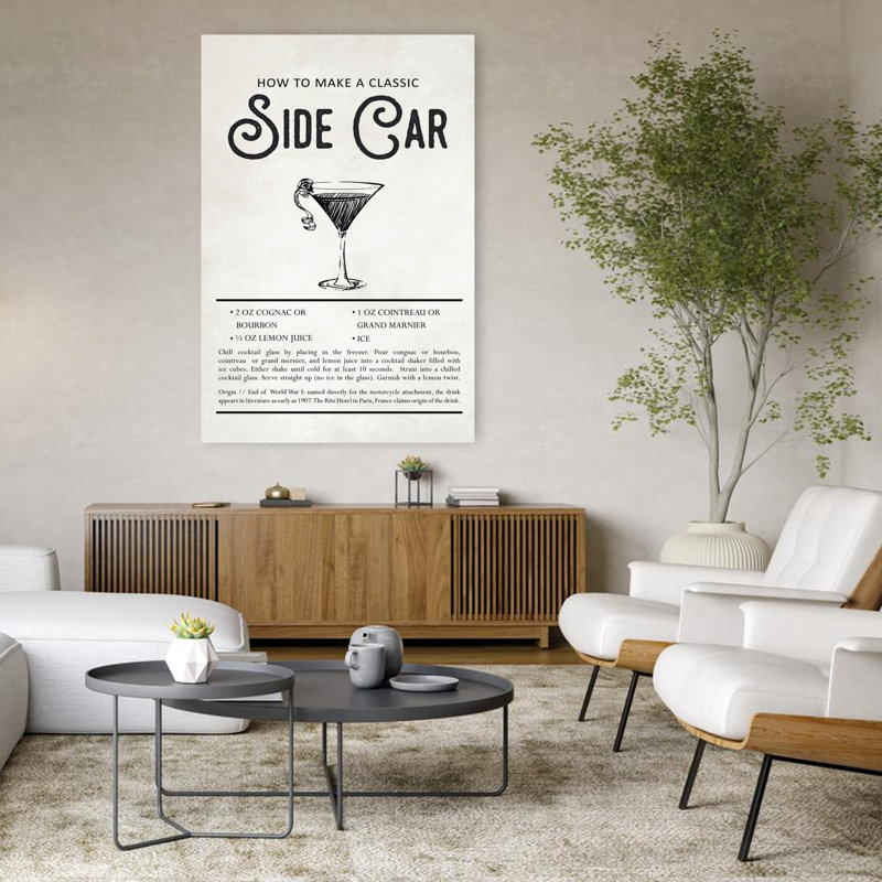 Art contemporain rétro Side Car Classic, H 48 po x l 32 po
