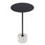 Kerstin 13.75 in. W Round Iron and Marble Side Table