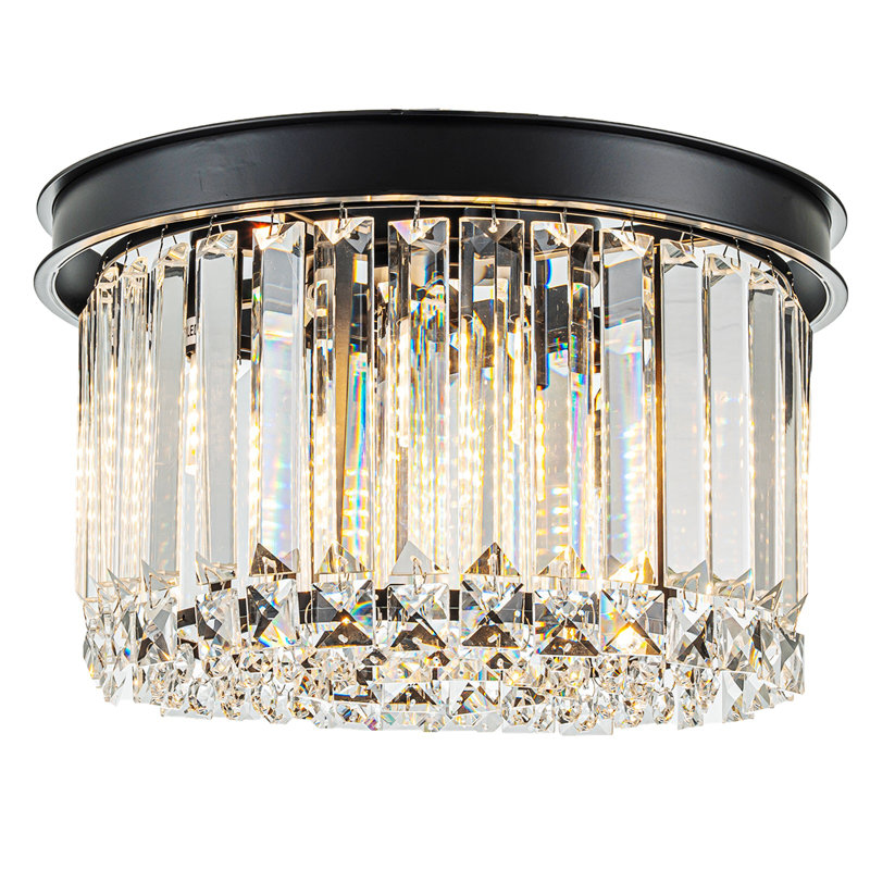 Lustre tambour 4 lumières Dashiyah, Noir