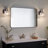 1-Light Bathroom Vanity Light with Fluted Crystal Glass Shades, Matte Black Bathroom Wall Light Fixture-1019428093