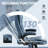 High Back Vibration Massage Office Chair With 6 Vibration Points, Heated Reclining PU Leather Computer Chair With Armrest And Remote, Blue-1787121190