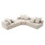 Canapé modulaire en L surdimensionné Boneless